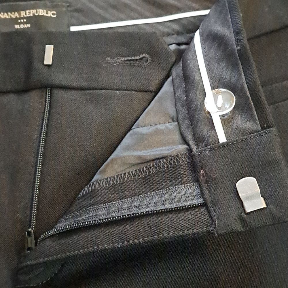 BANANA REPUBLIC Factory Sloan Pant,  Black, Size 4 Petite, NWT - Picture 5 of 8